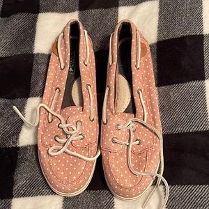 Pink Polka Dot Sperry Top Siders
